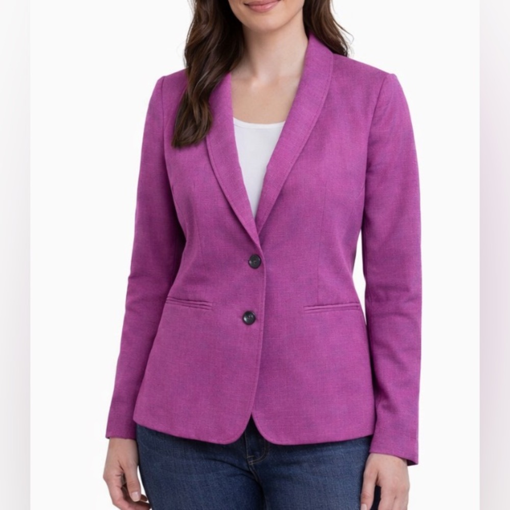 Tahari Arthur S. Levine Purple Blazer Size 6